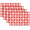Northlight Checkered Hearts Valentine's Day Placemats - 18" - Set of 4